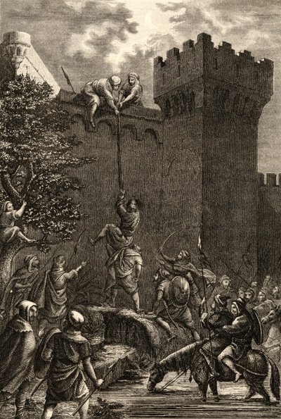 The taking of Cordoba by the Arabs in 712 AD by Spanish School